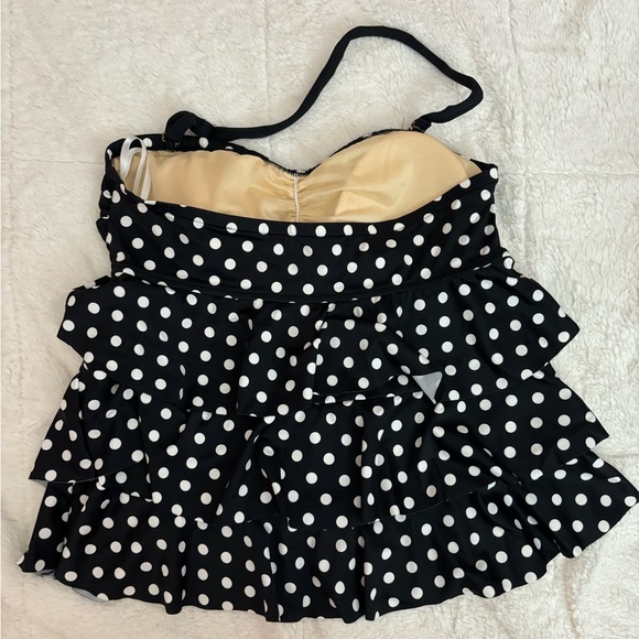Polka Dot Tankini Top - Picture 3 of 4